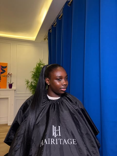 Ponytail lisse long et net – Hairitage Saint-Denis